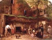 Eastman Johnson Negro life at the South Sweden oil painting artist